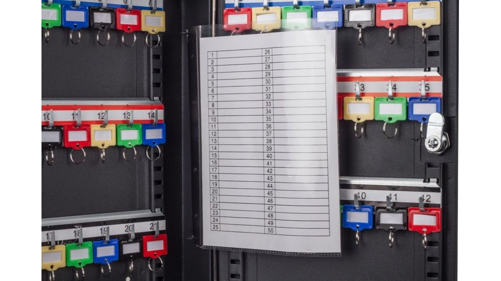 Barska 42 Position Key Cabinet with Key Lock, Black, Small CB13232