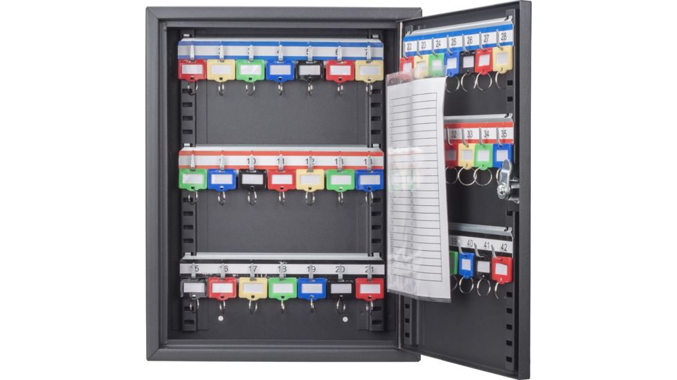 Barska 42 Position Key Cabinet with Key Lock, Black, Small CB13232