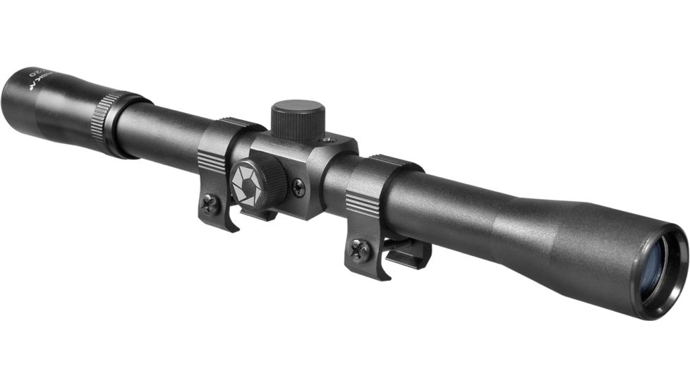 Barska 4X20 Rimfire Rifle Scope, Black Matte AC10730