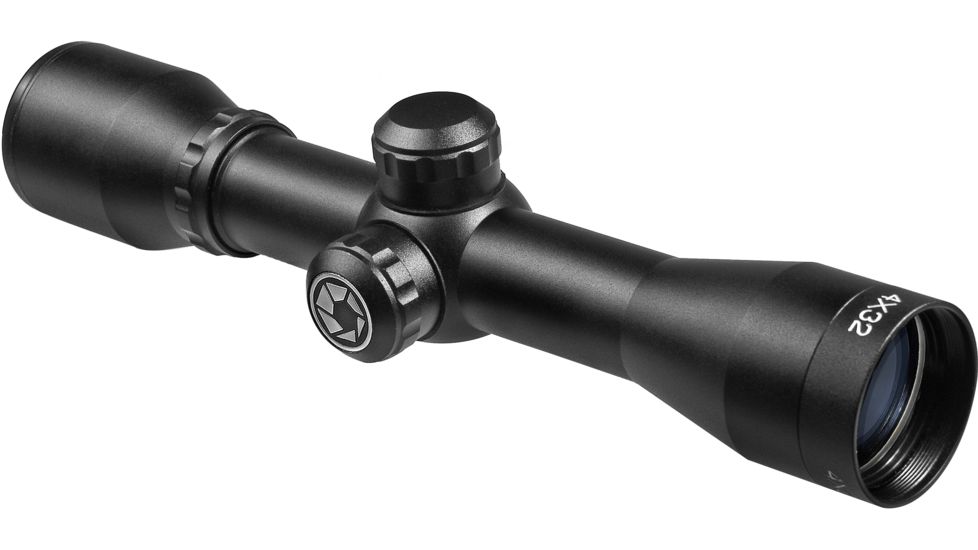 Barska 4x32 Contour Crossbow Reticle Waterproof Rifle Scope, Matte Black - AC10886