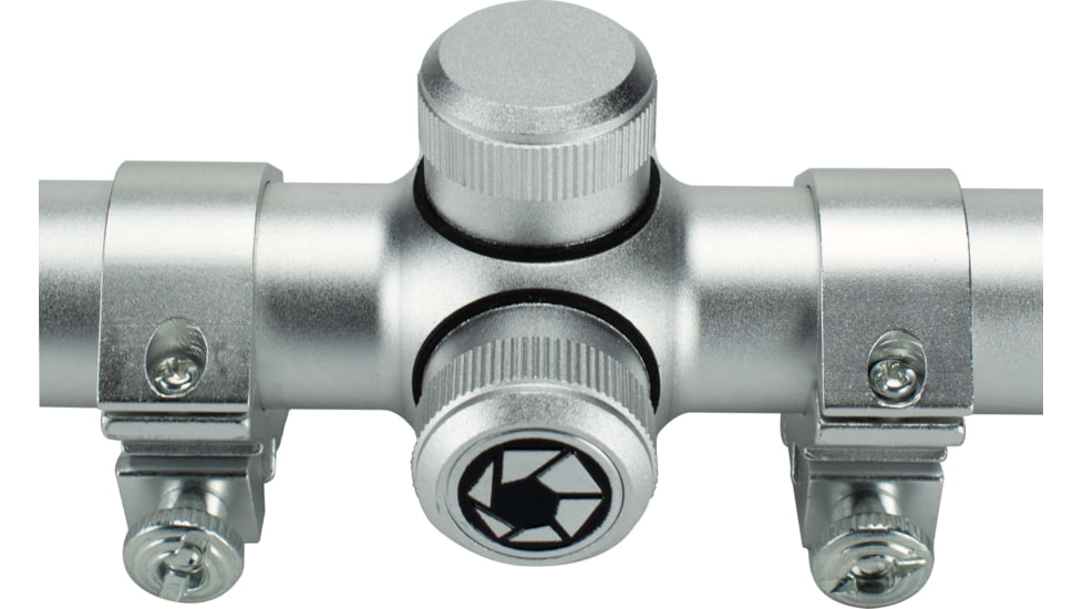 Barska 4x32 Plinker-22 Rifle Scope w/ 3/8in Rings, Silver, Box Pack - AC10041