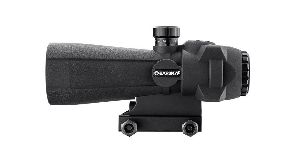 Barska 5x40mm ARX-Pro Prism Rifle Scope, 1/4 MOA, Rubber Armored, Black AC12696