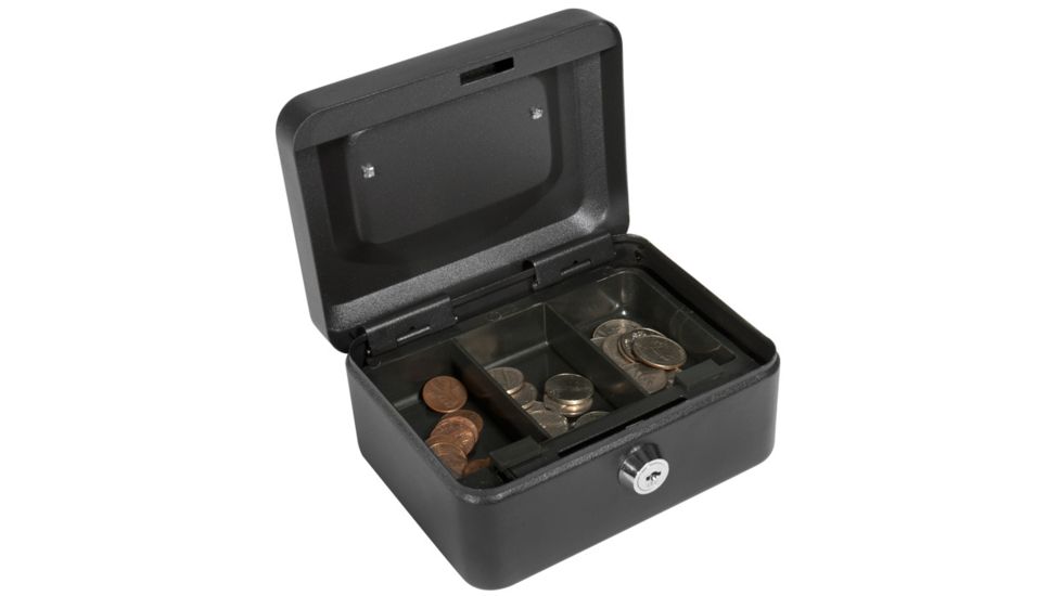 Barska 6in. Cash Box Key Lock, Open CB1182