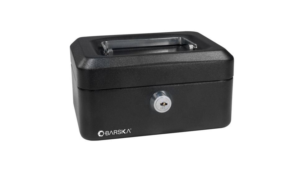 Barska 6in. Cash Box w/ Key Lock, Closed CB1182