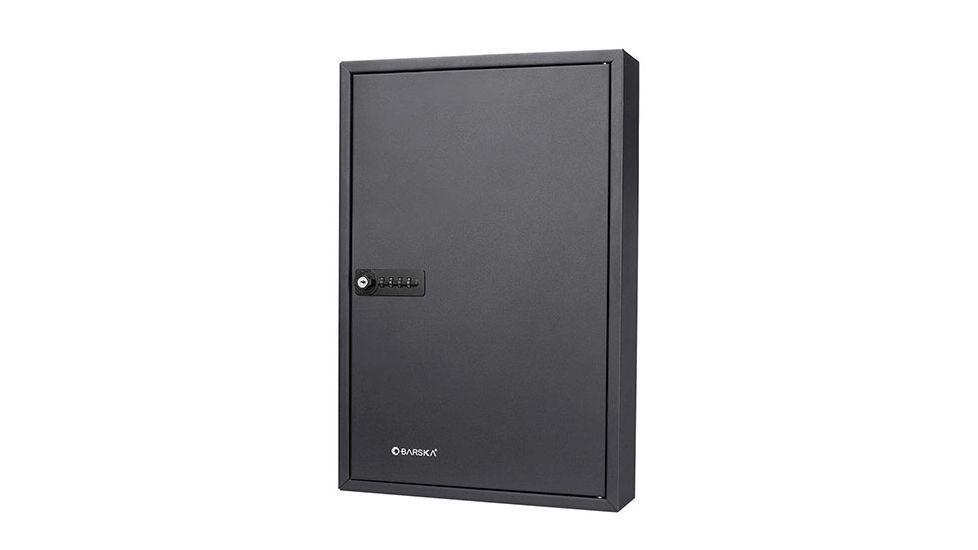 Barska 64 Position Key Cabinet with Combo Lock, Black, Small, CB13264