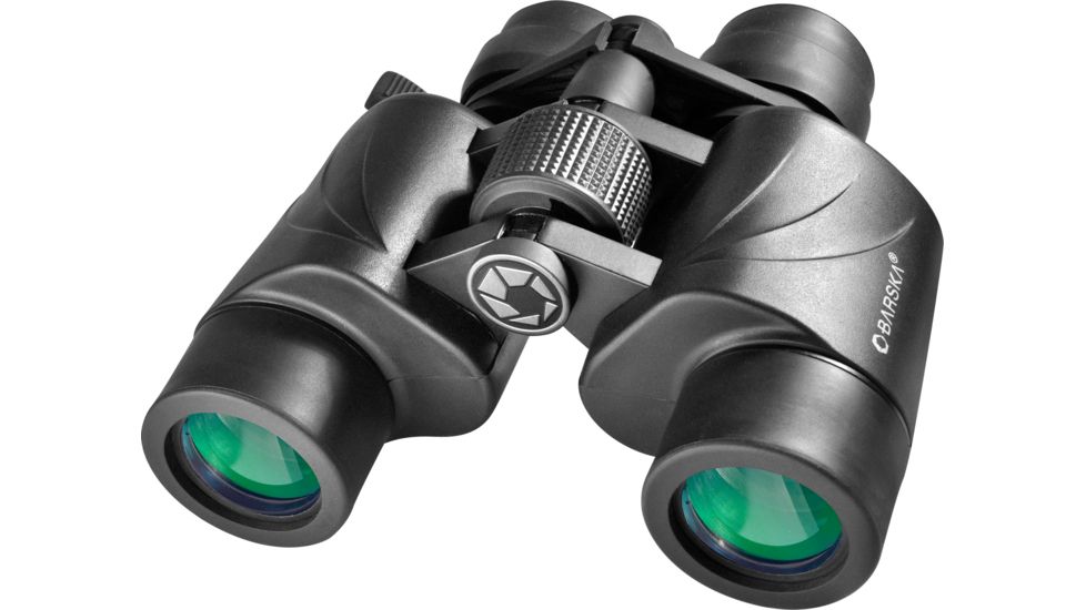 Barska 7-20x35 Escape Zoom Porro Prism Multicoated Green Lens Binoculars, Black AB11048