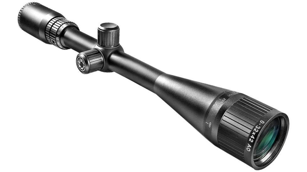 Barska 8-32x42 Adjustable Objective Waterproof Varmint Rifle Scope, Target Dot Reticle, Matte Black - AC10830