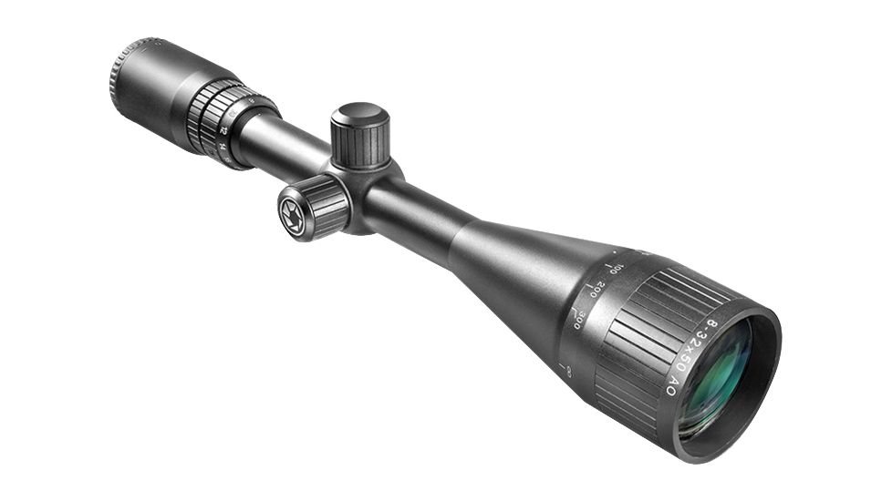 Barska 8-32x50 AO Varmint 1in Tube Rifle Scope, Matte Black, Rangefinding Graph Reticle AC11320