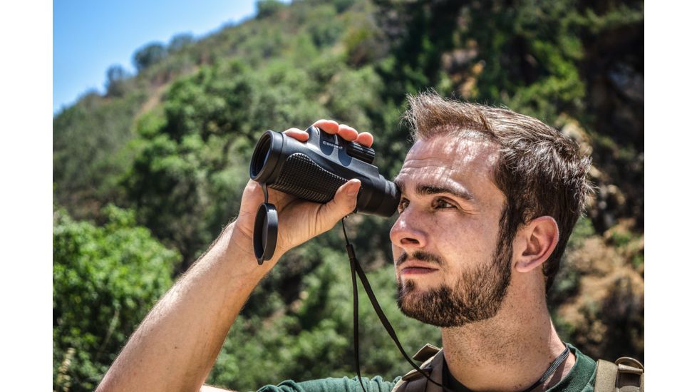 Barska 10X42 Waterproof Level Monocular, BK-7 Prism, Multi-Coated Optics, Black AA12538