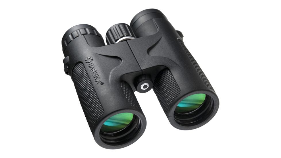 Barska 8x42 WP Blackhawk Binoculars, Bak-4, Green Lens 113635