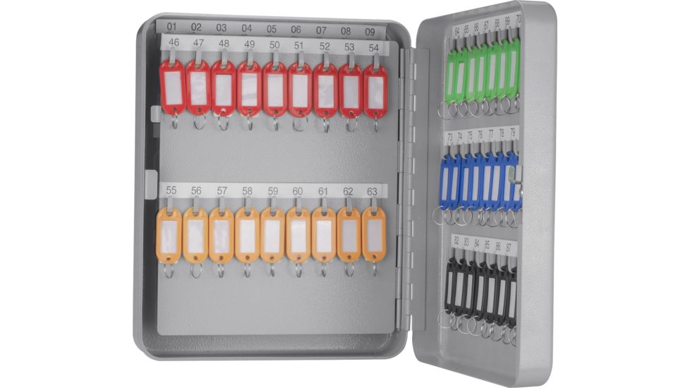 Barska 90 Position Key Cabinet with Key Lock, White, Small CB13234