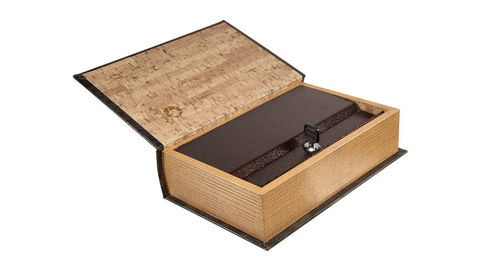 Barska Antique Book Safe with Key Lock, Brown CB11994
