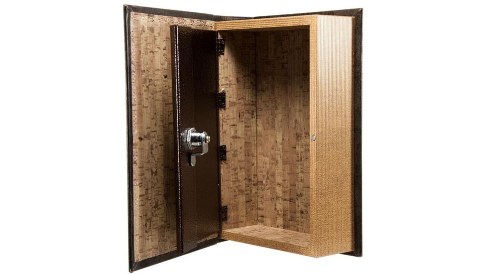 Barska Antique Book Safe with Key Lock, Brown CB11994