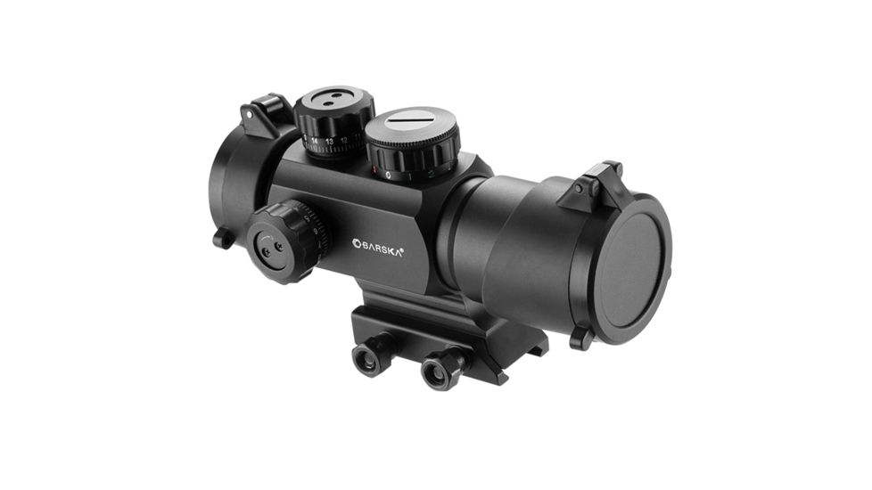 EDEMO Barska AR-X 1x35mm Multi Reticle Red/Green Dot Scope, Black Matte, AC12176, EDEMO2