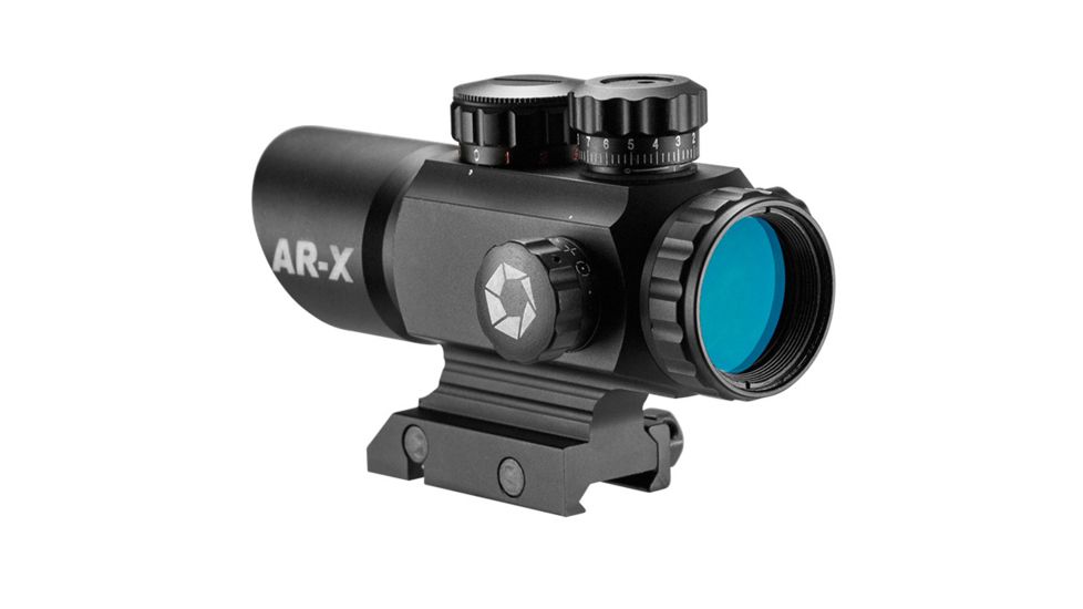 EDEMO Barska AR-X 1x35mm Multi Reticle Red/Green Dot Scope, Black Matte, AC12176, EDEMO2
