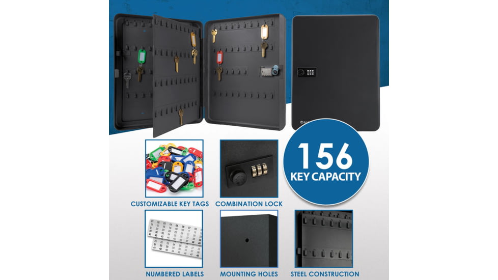 Barska 156 Capacity Fixed Position Key Cabinet