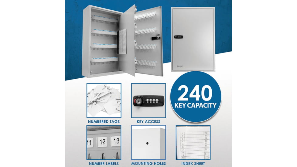 Barska 240 Capacity Fixed Position Key Cabinet
