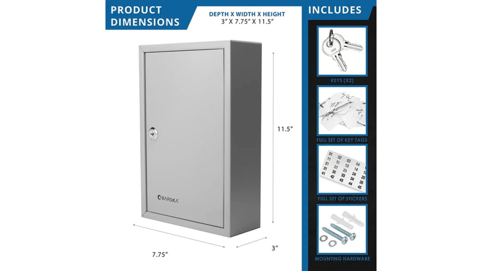 Barska 40 Capacity Fixed Position Key Cabinet