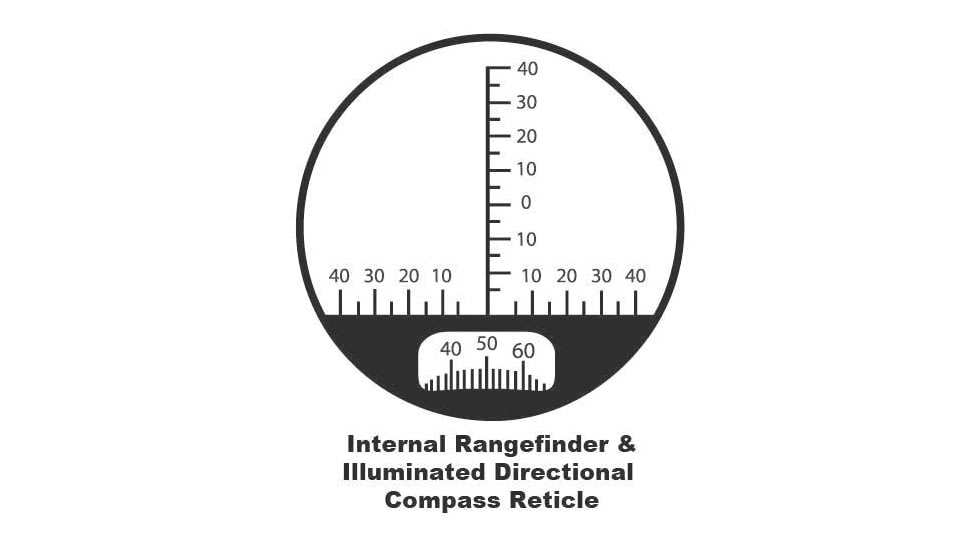 Barska Battalion 8x30mm Porro Prism Rangefinder Binoculars, Matte Black, Black, AB11776