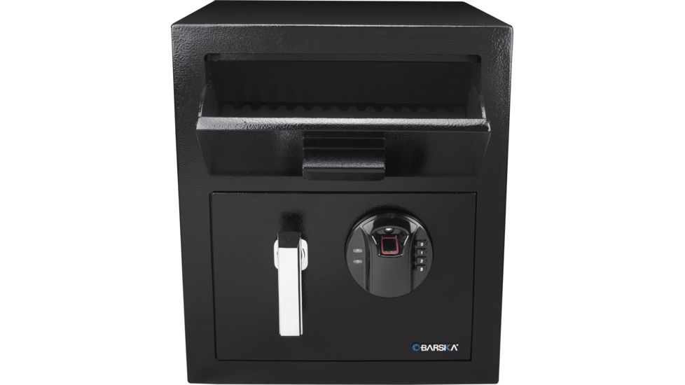 Barska Biometric Keypad Depository  Safe, Black, Medium AX13108