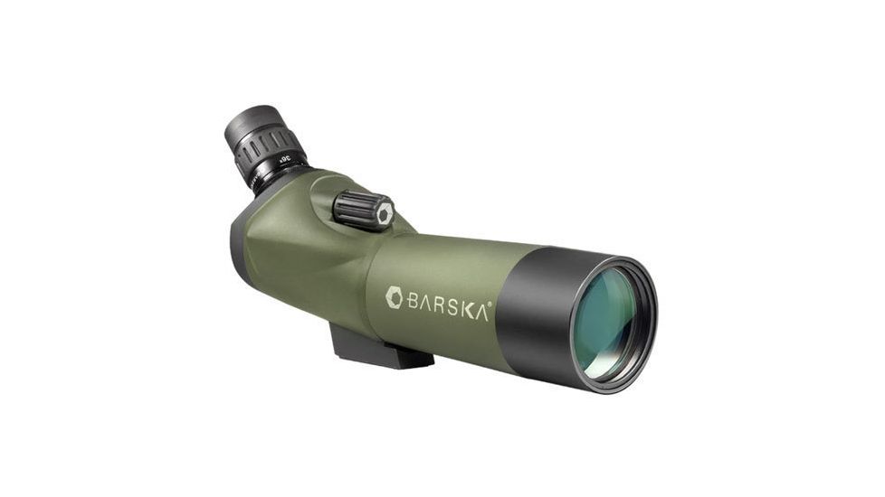 Barska Blackhawk 18-36x50 Waterproof Angled Spotting Scope, Green w/ Tripod &amp; Case AD10348