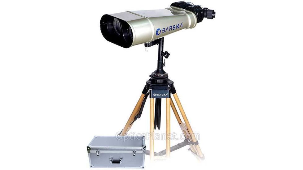 Barska 25x,40x100 Encounter Jumbo Binoculars - Observation Binoculars w/ Full Size Tripod &amp; Premium Hard Case - AB10180