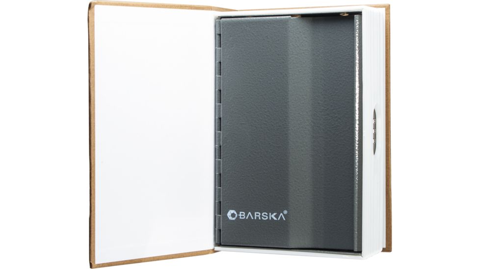 Barska Book Safe with Combination Lock, Brown CB11990