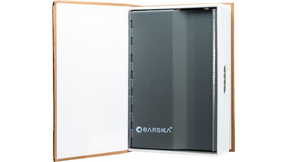 Barska Book Safe with Combination Lock, Brown CB11990