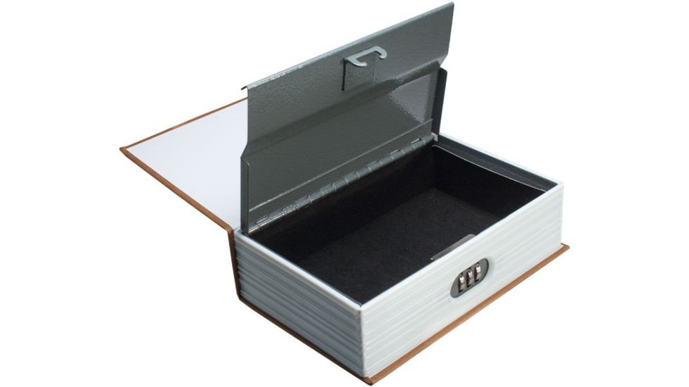 Barska Book Safe with Combination Lock, Brown CB11990