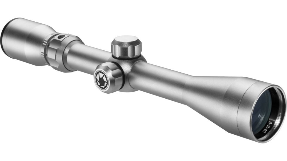 Barska 3-9x40mm Colorado 30/30 Silver Rifle Scope with Rings, 1in, 30/30 Reticle, Silver, CO11538