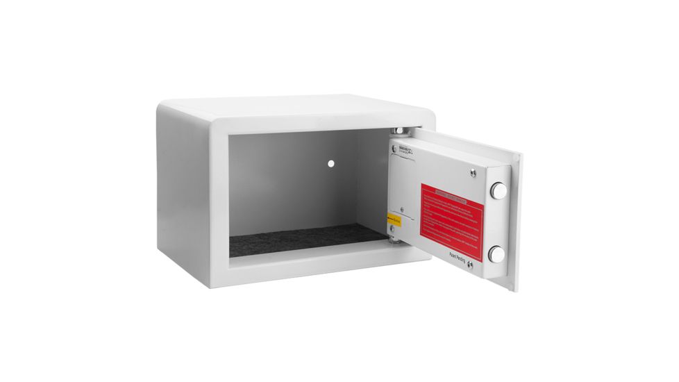 Barska Compact Biometric Safe BX-100,7.6x11.6x5.9in,White AX12400