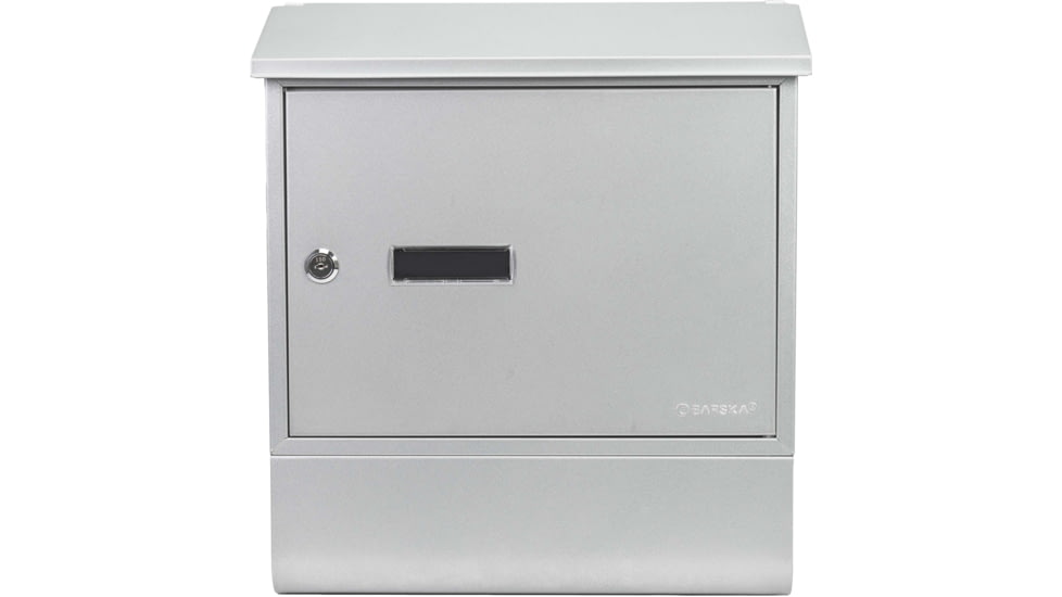 Barska Contemporary Wall Mount Mailbox. 10in Width, Gray, Medium, CB13698