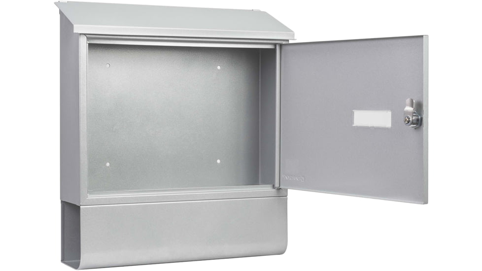 Barska Contemporary Wall Mount Mailbox. 10in Width, Gray, Medium, CB13698