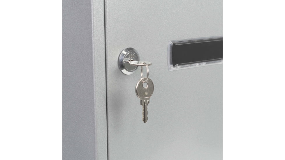 Barska Contemporary Wall Mount Mailbox. 10in Width, Gray, Medium, CB13698