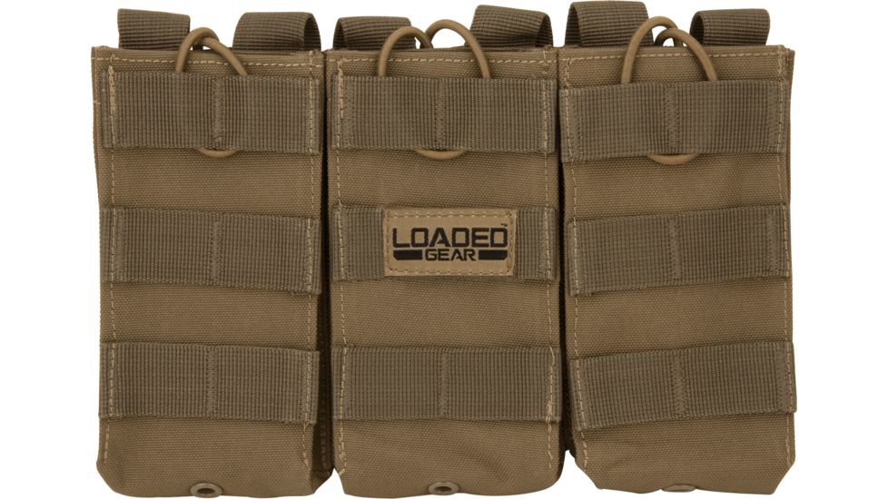 Loaded Gear CX-200 Triple Magazine Pouch,9.5 x1x8.5in,Dark Earth BI12298