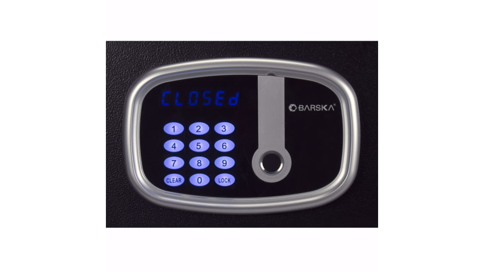 Barska Digital Keypad Biometric Safe, 0.85 Cu. Ft., Black, AX13632