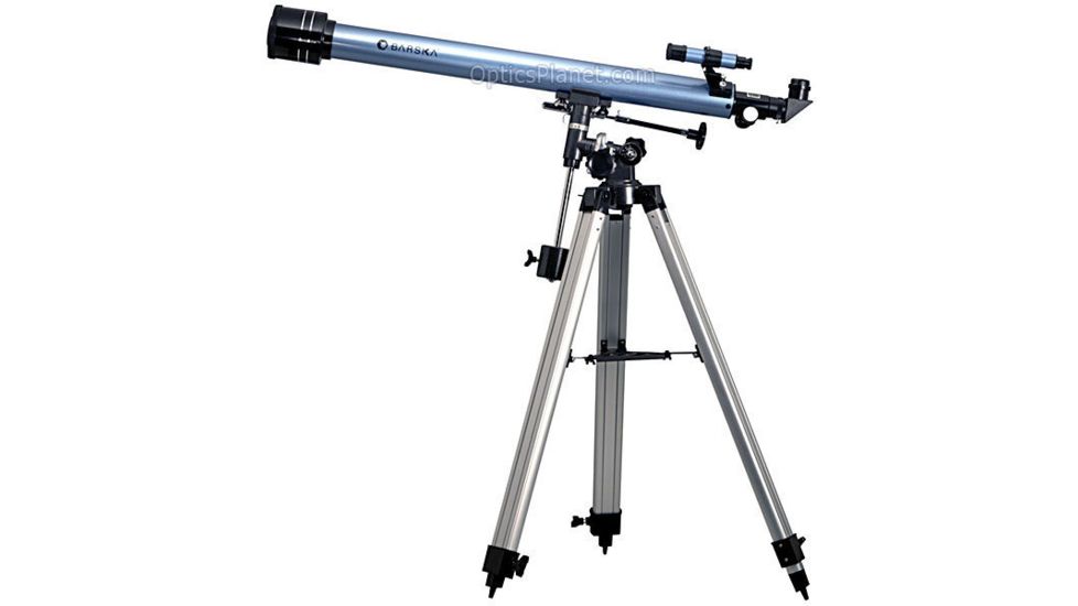 Barska Enthusiast 90060, 675 Power Refracting Telescope - 900mm x 60mm Equatorial Mount Telescope w/ Tripod - AE10098