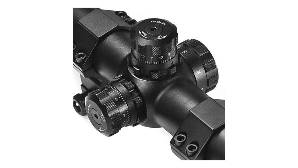 Barska ETR 6-24x60mm Mil Dot IR SWAT Matte Black Waterproof Rifle Scope