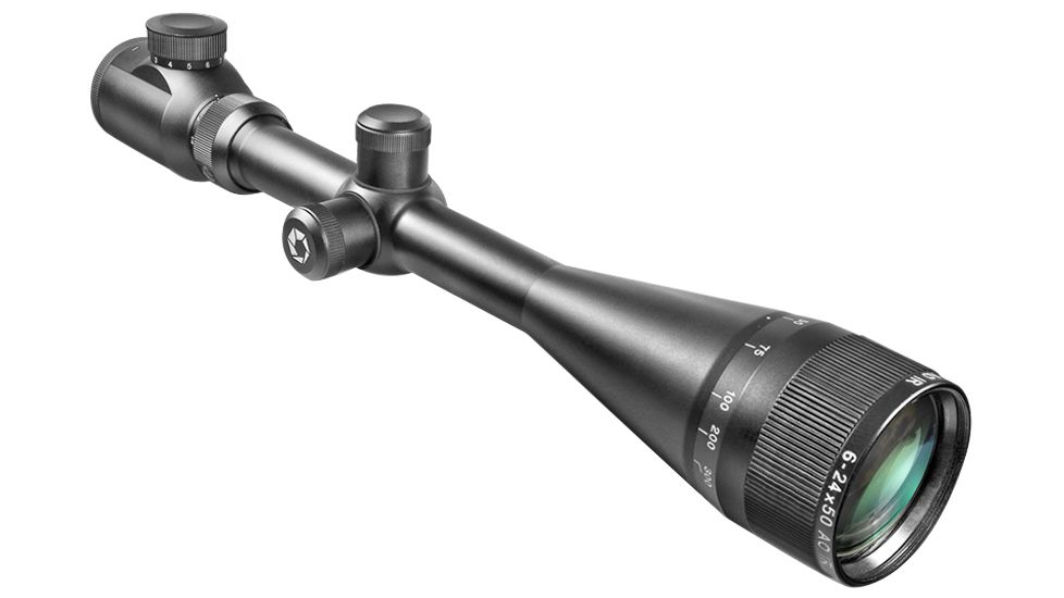 Barska Excavator 6-24x50 Illuminated Rifle Scope w/ Adjustable Objective, IR Target Dot Reticle - AC10556