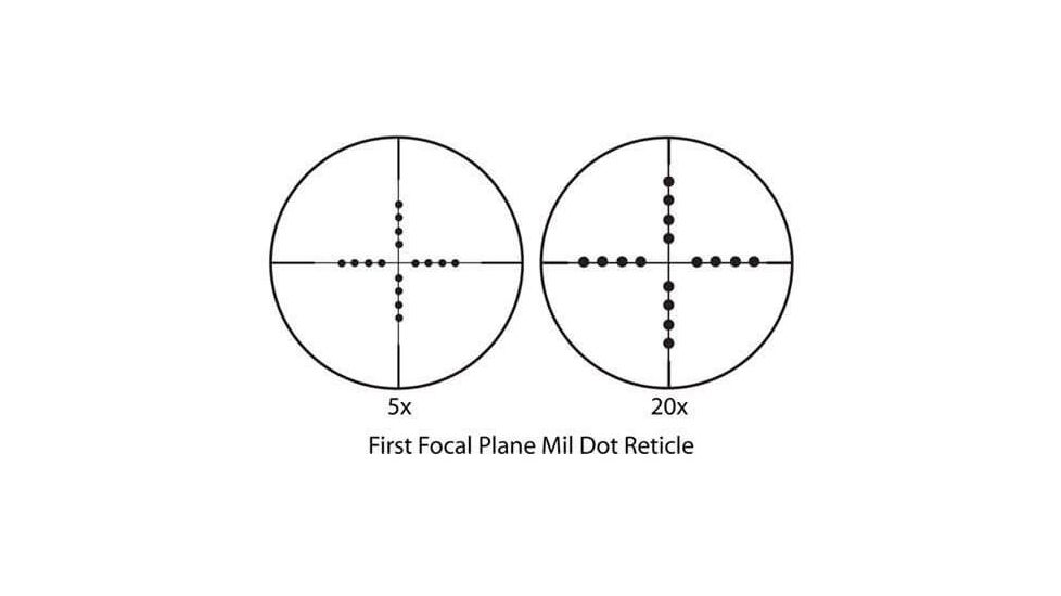 Barska First Focal Plane Mil-Dot 5X-20X Reticle