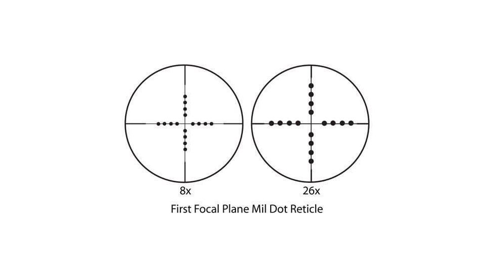 Barska First Focal Plane Mil-Dot 8X-26X Reticle