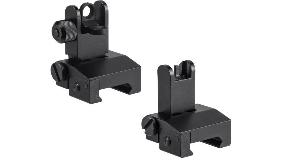 Barska Flip-Up Tactical Sight Set, Black, Medium AW13258