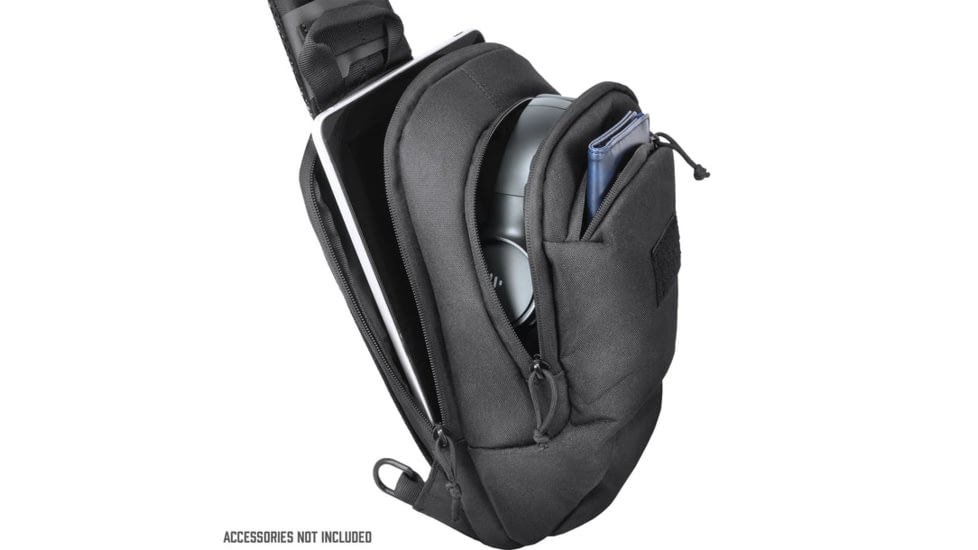 Barska GX-800 Tactical Crossbody Sling Bag, Black, Medium, BI14090