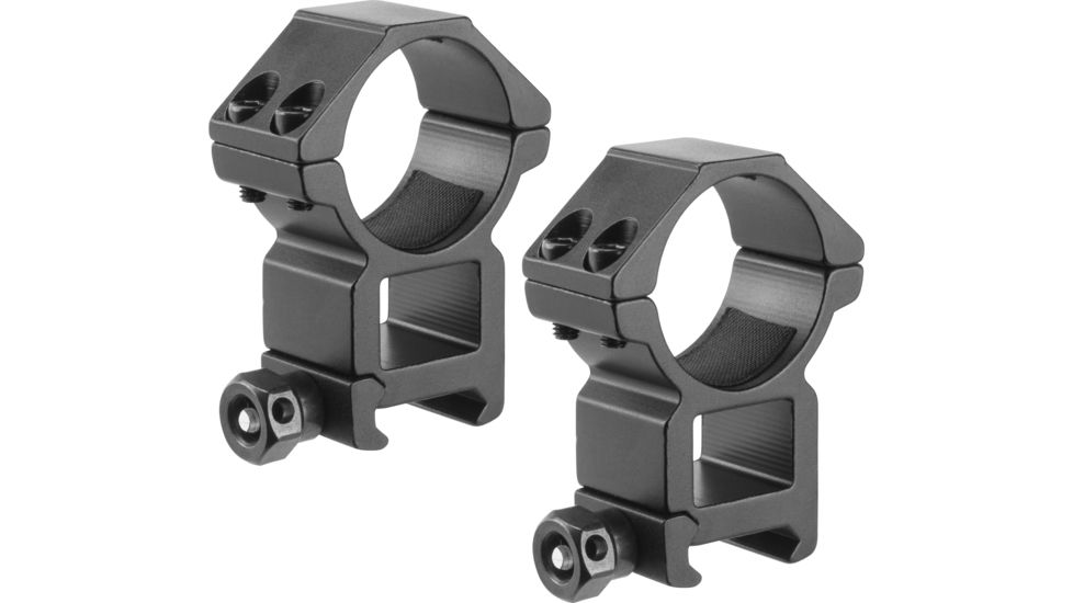 Barska High 30mm Weaver Style HQ Rings, Black, Medium AI13190