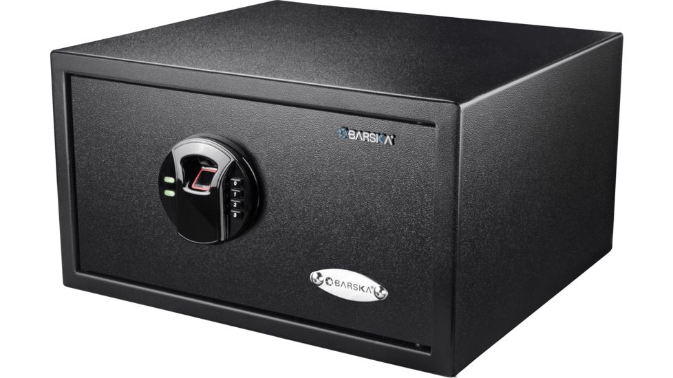 Barska HQ500 Biometric Keypad Safe,Black AX12840