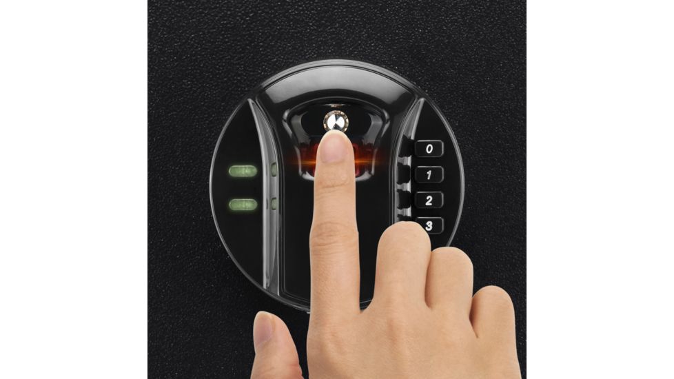 Barska HQ900 Large Quick Access Keypad Biometric Rifle Safe,Black AX12752