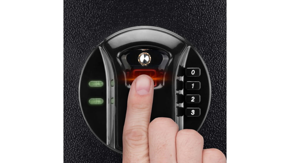 Barska HQ900 Large Quick Access Keypad Biometric Rifle Safe, Black, AX12752