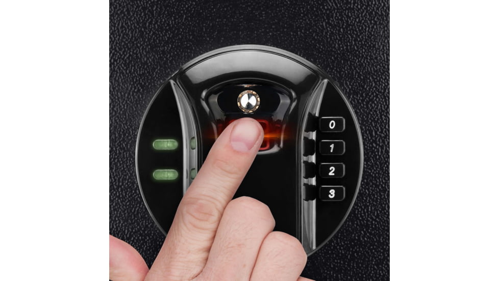 Barska HQ900 Large Quick Access Keypad Biometric Rifle Safe, Black, AX12752