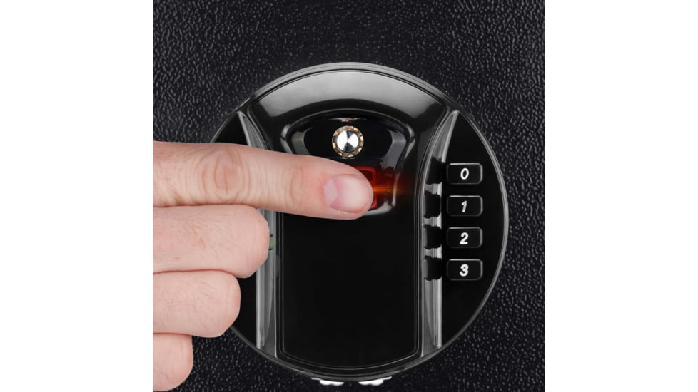 Barska HQ900 Large Quick Access Keypad Biometric Rifle Safe, Black, AX12752