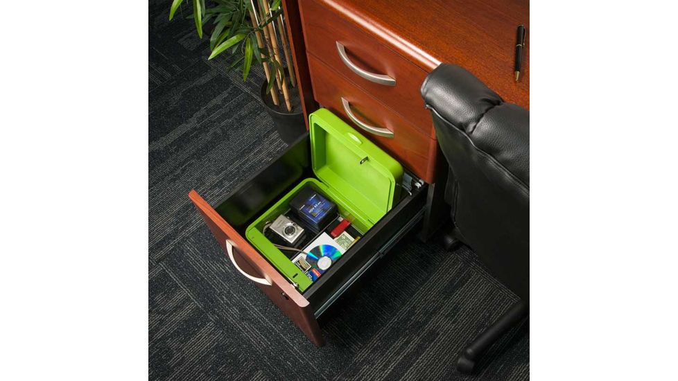 Barska iBox Portable Dual Access Biometric Secure Storage Device,10.25x8x5in AX12458